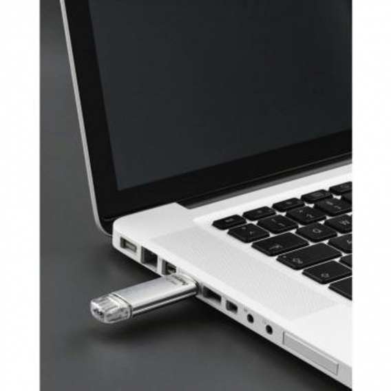 Hama USB-Stick FlashPen C-Laeta USB 3.1/3.0 16GB silber