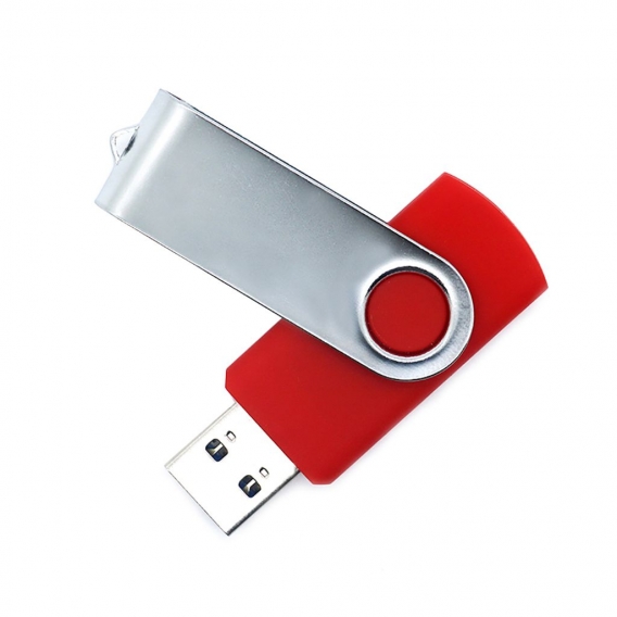 Drehdeckel USB-Stick Drive Stick U Disk für Notebook-PC-rot-(256mb)