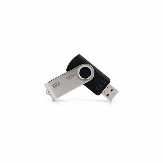 Goodram UTS3, 8 GB, USB Typ-A, 3.2 Gen 1 (3.1 Gen 1), 60 MB/s, Drehring, Schwarz, Silber