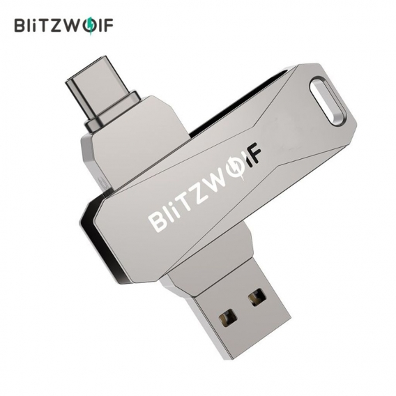 BlitzWolf 32GB 2 in 1 Typ C USB Stick 3,0 Flash-Laufwerk mit 360 ° -Drehung Ultra Fit Memory Stick