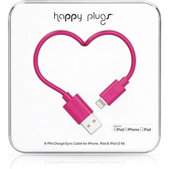 Happy Plugs 2m, Lightning - USB, 2.0, USB A, Lightning