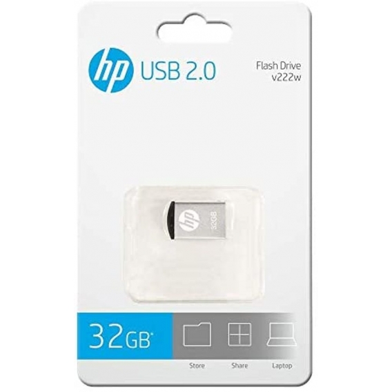 HP HPFD222W-32 USB-Speicher 2.0 HP v222w 32gb, Silber
