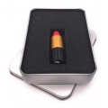 Onwomania Lippenstift golden offen Schraubverschluss USB Stick in Alu Geschenkbox 32 GB USB 2.0