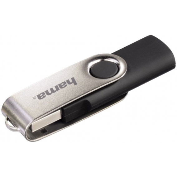 hama USB 2.0 Speicherstick Flash Drive "Rotate" 16 GB schwarz / silber