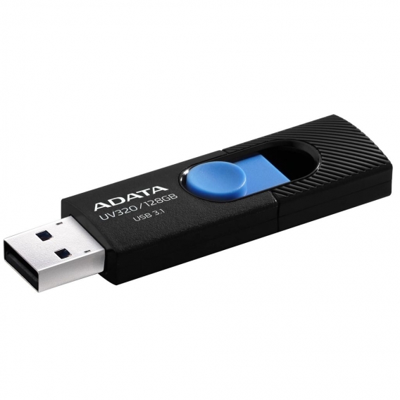 ADATA UV320 - 128 GB - USB Typ-A - 3.2 Gen 1 (3.1 Gen 1) - Dia - 7,9 g - Schwarz - Blau