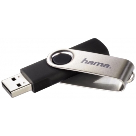 More about Hama Rotate USB 2.0 32GB, 32 GB, USB 2.0, Drehring, Schwarz, Metall, Kunststoff, 66 mm
