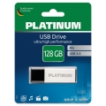 Platinum Alu USB-Stick 128 GB USB 3.0 USB-Flash-Laufwerk - moderner Speicher-Stick aus Aluminium - inkl. Schutzkappe in schwarz