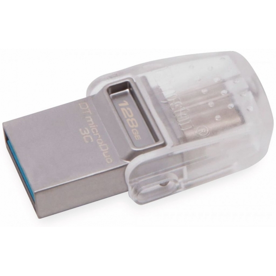 Kingston DataTraveler microDuo 3C Silber USB-Stick DTDUO3C/128GB