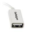 Startech 5-Zoll Micro USB auf USB Stecker zu weiblicheOTG Host Adapter weiß