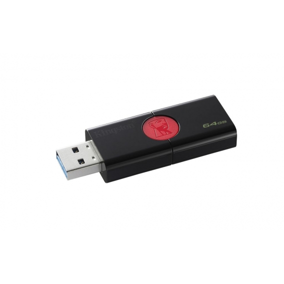 Kingston DataTraveler 106 - 64 GB - USB Typ-A - 3.2 Gen 1 (3.1 Gen 1) - Dia - Schwarz - Rot