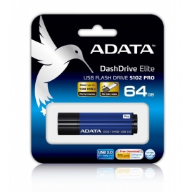 More about ADATA AS102P-64G-RBL, 64 GB, USB 3.0, Kappe, 19 mm, 62 mm, 11 mm