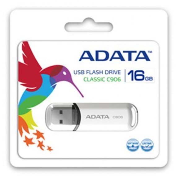 ADATA C906 16 GB, USB 2.0, Weiß