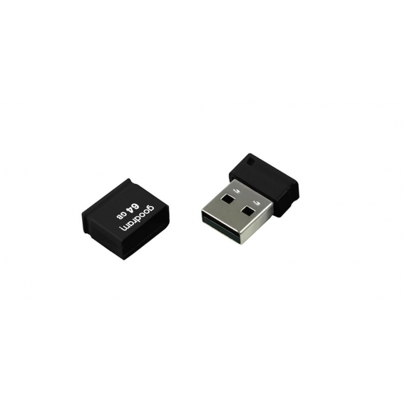Goodram UPI2, 64 GB, USB Typ-A, 2.0, 20 MB/s, Kappe, Schwarz