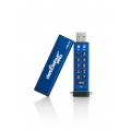 iStorage datAshur Pro - 128 GB - USB Typ-A - 3.2 Gen 2 (3.1 Gen 2) - 169 MB/s - Schutzhülle - Blau
