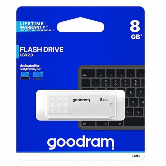 GoodRam UME2-Flash-Laufwerk, 8 GB (UME2-0080W0R11)