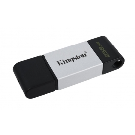 More about Kingston DataTraveler 80 - 256 GB - USB Typ-C - 3.2 Gen 1 (3.1 Gen 1) - 200 MB/s - Kappe - Schwarz - Silber