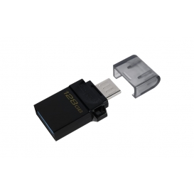 More about Kingston Technology DataTraveler microDuo3 G2, 128 GB, USB Type-A / Micro-USB, 3.2 Gen 1 (3.1 Gen 1), andere, 1,7 g, Schwarz