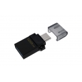 Kingston Technology DataTraveler microDuo3 G2, 128 GB, USB Type-A / Micro-USB, 3.2 Gen 1 (3.1 Gen 1), andere, 1,7 g, Schwarz