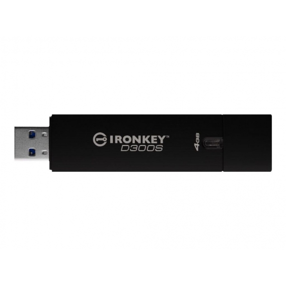 Kingston D300S - 4 GB - USB Typ-A - 3.2 Gen 1 (3.1 Gen 1) - 80 MB/s - Kappe - Schwarz