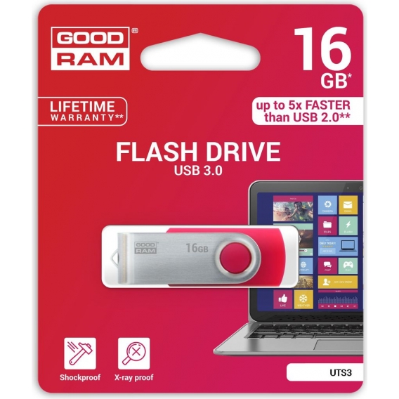 GoodRam UTS3-Flash-Laufwerk, 16 GB (UTS3-0160R0R11)