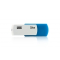 GoodRam UCO2 - 32 GB - USB Typ-A - 2.0 - 20 MB/s - Drehring - Blau - Weiß