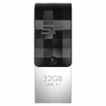 Silicon Power Mobile C31, 32 GB, USB Type-A / USB Type-C, 3.2 Gen 1 (3.1 Gen 1), Drehring, 3,3 g, Schwarz, Silber