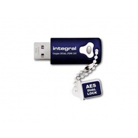 More about Integral 16GB Crypto Dual FIPS 197 Encrypted USB 3.0, 16 GB, USB Typ-A, 3.2 Gen 1 (3.1 Gen 1), 140 MB/s, Kappe, Blau