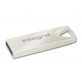 Integral 64GB USB2.0 Memory Flash Drive (Memory Stick) Arc Metal
