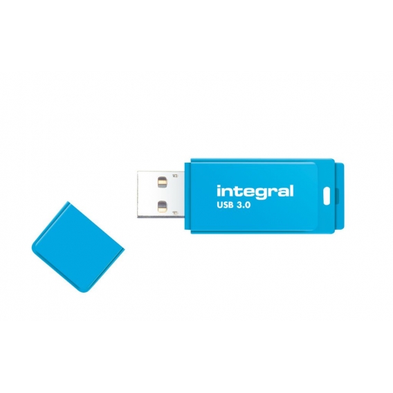 Integral 32GB USB3.0 DRIVE NEON BLUE UP TO R-100 W-30 MBS, 32 GB, USB Typ-A, 3.2 Gen 1 (3.1 Gen 1), 120 MB/s, Kappe, Blau