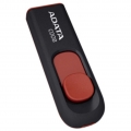 ADATA C008 64GB, 64 GB, USB Typ-A, 2.0, Dia, 10 g, Schwarz, Rot