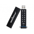 iStorage datAshur 256-bit 16GB - 16 GB - USB Typ-A - 2.0 - 27 MB/s - Schutzhülle - Schwarz
