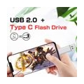 USB Stick 64 GB, 128 GB,USB-Flash-Laufwerke USB 3.0 USB C Typ C Speicherstick OTG Dual Flash Drive 2-in-1 Memory Stick für Table