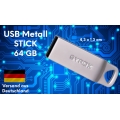 64GB MINI USB Stick Schlüsselanhänger USB 3.0 Silber Metall USB Flash Driver Speicherstick Mermory Stick