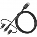 OtterBox 1 m Lightning/Micro-USB/USB/USB-C Datentransferkabel für Smartphone, Mobilgerät - Erster Anschluss: 1 x Stecker Micro U