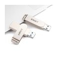 EAGET F60 USB-Flash-Laufwerk 64 GB Metall-U-Disk USB3.0 Tragbares Hochgeschwindigkeits-Flash-Laufwerk Grosse Kapazitaet fuer PC-