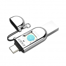More about EAGET FU68 64 GB USB-Flash-Laufwerk Typ C USB3.0 Dual-Port-Metall-Fingerabdruckverschluesselung U-Diskette fuer Smartphone-PC-La
