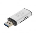 USB 3.0 Kartenleser Adapter SD / Micro-SD Speicherkarten, LinQ - Grau