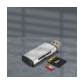 USB 3.0 Kartenleser Adapter SD / Micro-SD Speicherkarten, LinQ - Grau