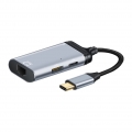 USB C zu HDMI Adapter 4K Kabel, USB 2,0 Kompatibel für  Pro 2020/2019/2018, HDMI zu USB C Adapter Farbe C-Ethernet 4 in 1