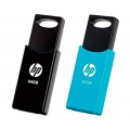 Hp hpfd212w64-bx twinpack schwarz und blau 2pc usb 2.0 flash drive mit 64gb - schreiben 5mb/s lesen 15 mb/s
