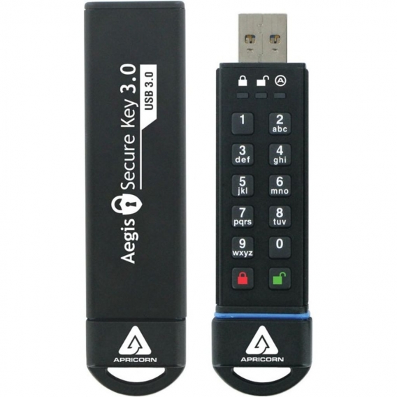 Apricorn Aegis Secure Key 3NXC - USB-Flash-Laufwerk - 16 GB - USB-Stick - 16 GB