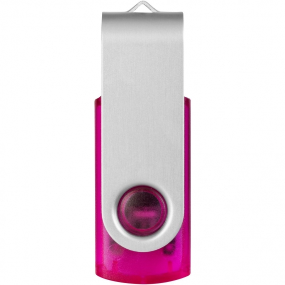 Bullet USB-Stick, transparent PF1527 (4 GB) (Transparentes Pink/Silber)