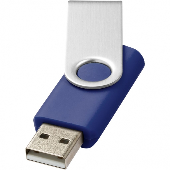 Bullet Drehbarer USB Stick PF2042 (2GB) (Blau/ Silber)