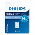 Philips USB-Stick 16GB Pico, USB 2.0, Farbe: Blau