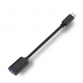 USB 3.1 Typ-C OTG SCHWARZ USB-A Adapter USB Stecker Converter Type C für Blackview A9 Pro