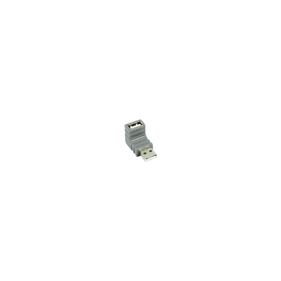 Bandridge USB 2.0 Adapter 90° abgewinkelt USB A male - USB A female Grau NE56017223