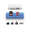 3 in 1 Lighting Kartenleser USB TF SD Card Reader für iPhone iPad Adapter