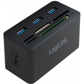 More about LogiLink USB 3.0 Hub mit All-in-One Card Reader schwarz