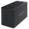LogiLink USB 3.0 Hub mit All-in-One Card Reader schwarz