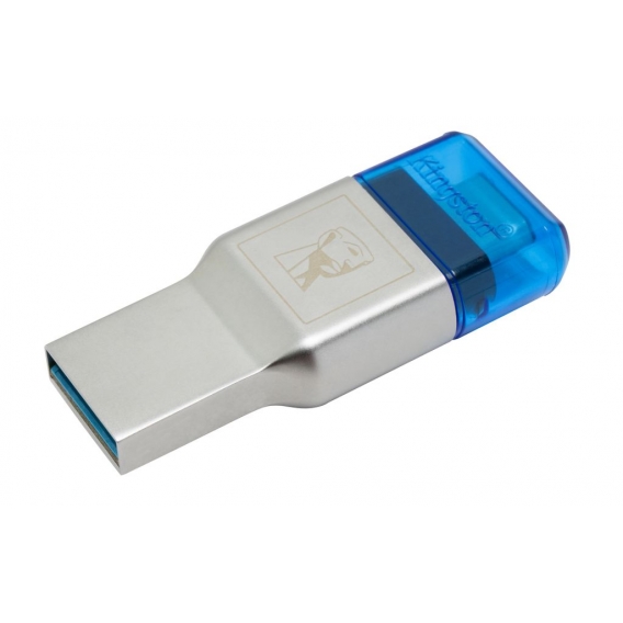 Kingston MobileLite Duo 3C microSD-Kartenleser, USB Typ-C, silber